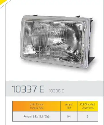 FARBA 10337D Ön Far (Sol) 7701029118 resmi