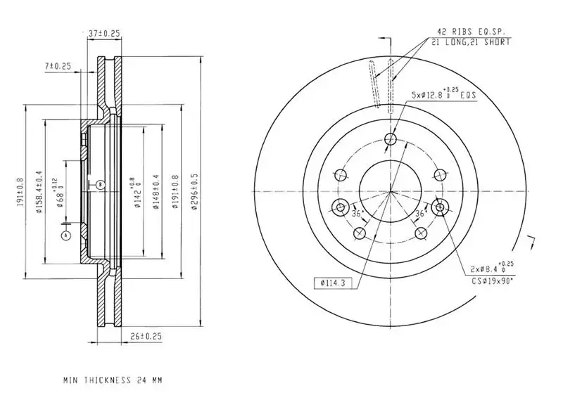 MGA 50538 Ön Fren Diski 402064BA0A resmi