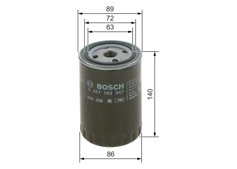 BOSCH 0451103347 Yağ Filtresi resmi