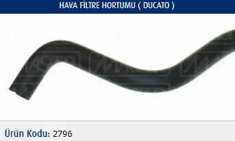 MASTER M2796 Hava Filtre Hortumu 1312961080 resmi