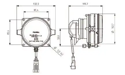 FARBA 13050E Sis Farı resmi