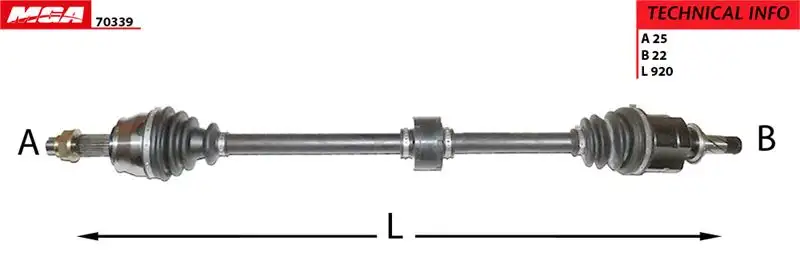 MGA 70339 Ön Aks (Sağ) 704087I374793 resmi