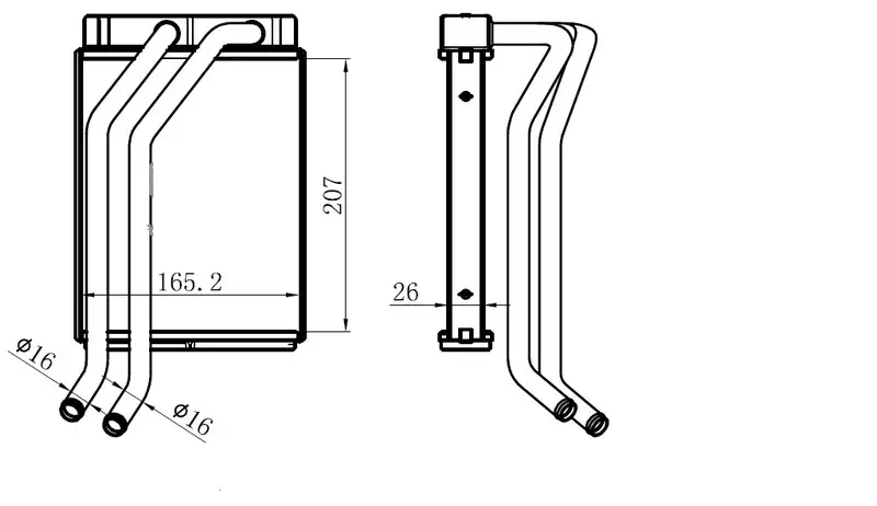 ORIS KHY019026 Kalorifer Radyatörü 9722726000 resmi