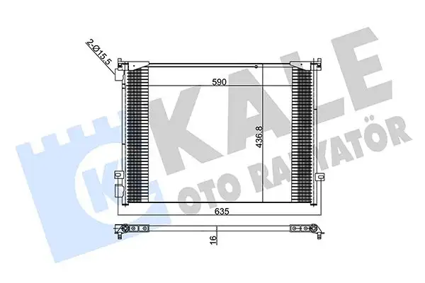 KALE 345815 Klima Radyatörü 8200465490 resmi
