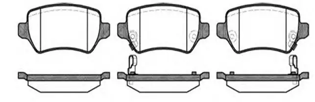 MGA 55185 Arka Fren Balatası 1605995 resmi