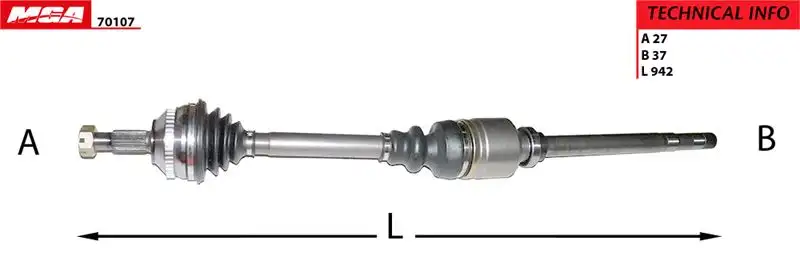 MGA 70107 Ön Aks (Sağ) 327306 resmi