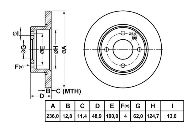 MGA 50277 Ön Fren Diski 115430212 resmi