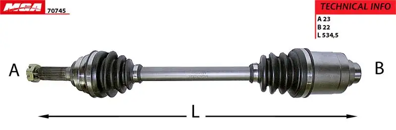 MGA 70745 Ön Aks (Sol) resmi