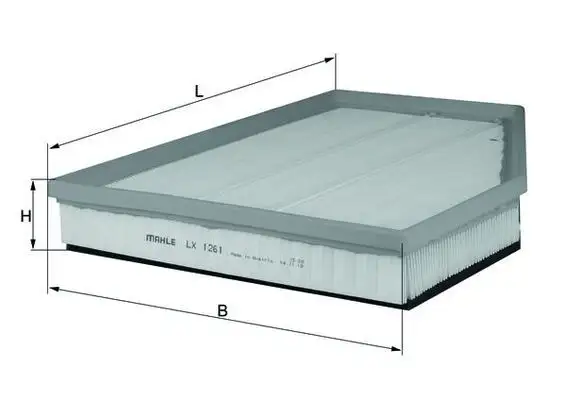 MAHLE LX1261 Hava Filtresi 13717793647 resmi