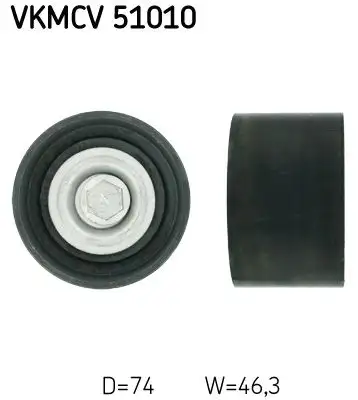 SKF VKMCV51010 Alternatör Gergi Rulmanı A5412020319 resmi