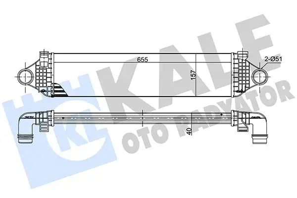KALE 375710 Turbo Radyatörü 31367277 resmi