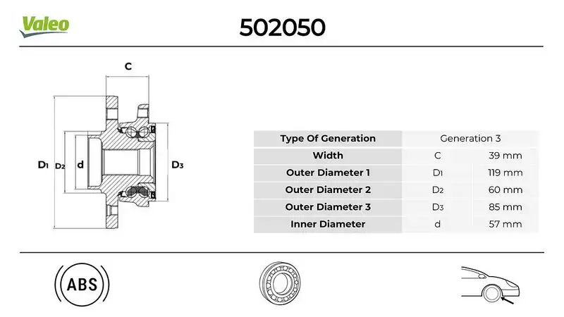 VALEO 502050 Ön Poyra resmi
