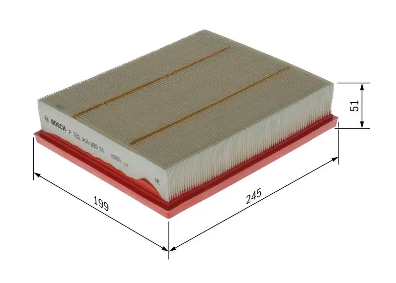 BOSCH F026400690 Hava Filtresi DS739601BA resmi