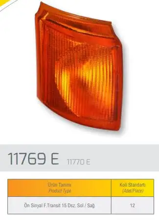 FARBA 11770D Sinyal Lambası (Sağ) resmi