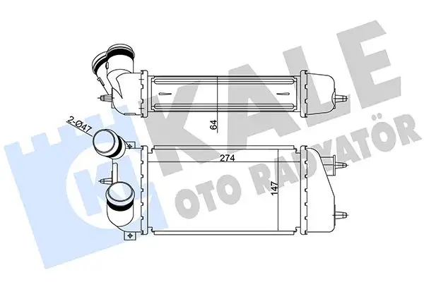 KALE 344100 Turbo Radyatörü 0384G2 resmi