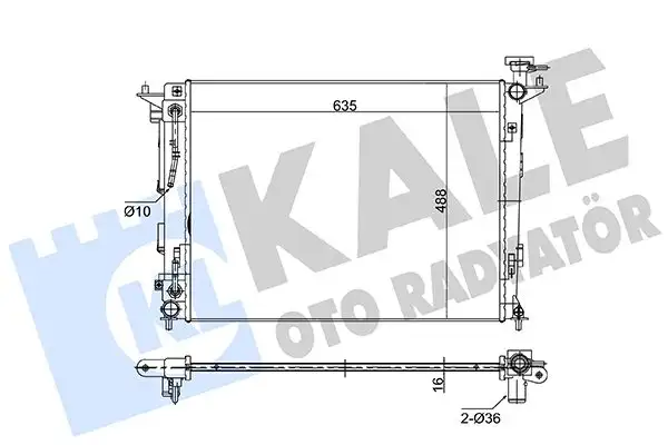 KALE 362185 Radyatör 253102Y520 resmi
