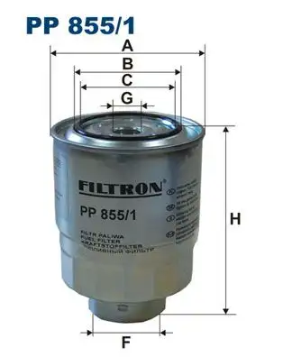 FILTRON PP855/1 Yakıt Filtresi 2339026160 resmi