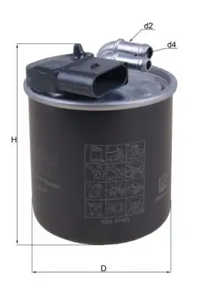 MAHLE KL914 Yakıt Filtresi A6510903152 resmi