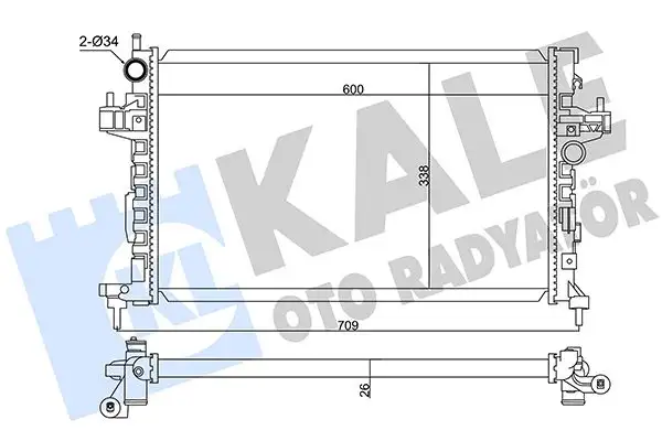 KALE 347495 Radyatör resmi