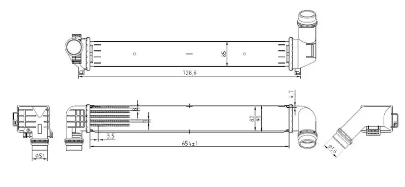 MGA 80526 Turbo Radyatörü 144960024R resmi