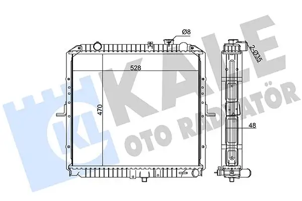KALE 349265 Radyatör resmi