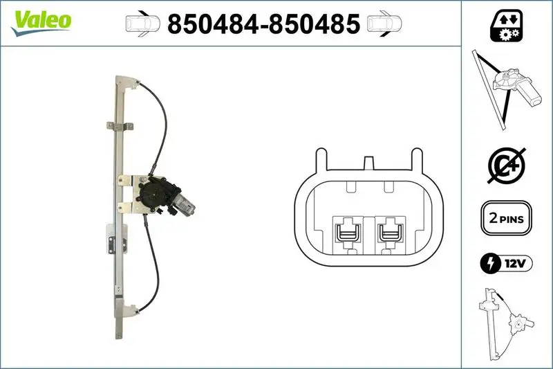 VALEO 850484 Ön Cam Krikosu (Sol) resmi