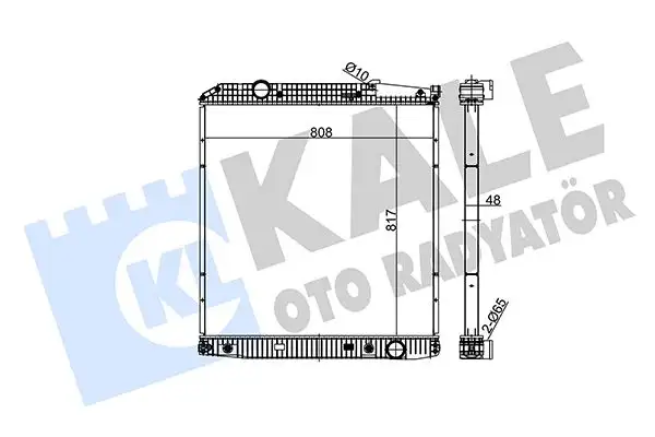 KALE 349530 Radyatör A9425000903 resmi