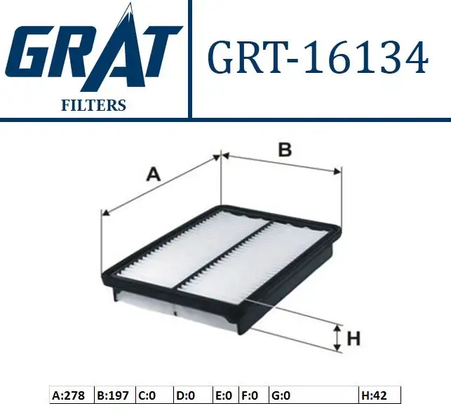 GRAT 16134 Hava Filtresi 281132P300 resmi