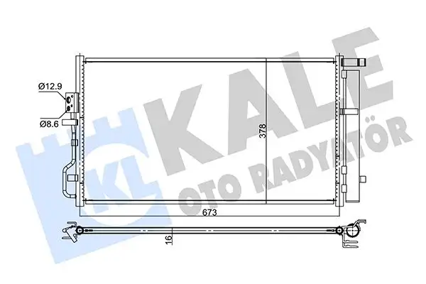 KALE 357750 Klima Radyatörü 97606D7500 resmi