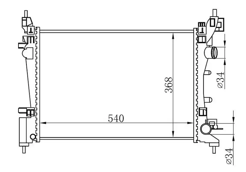 ORIS BOP147022 Radyatör 1300279 resmi