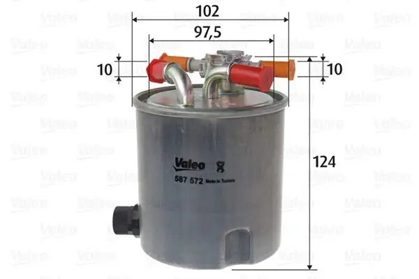 VALEO 587572 Yakıt Filtresi resmi