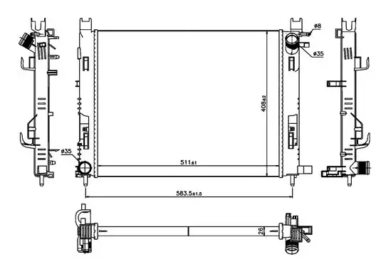 ORIS MRN072023 Radyatör 214100055R resmi