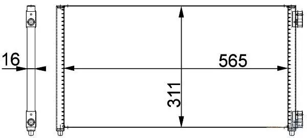 MGA 82400 Klima Radyatörü 46821270 resmi