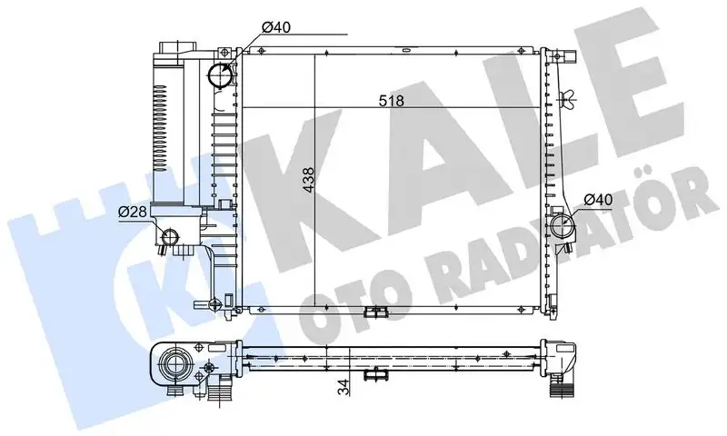 KALE 348800 Radyatör resmi