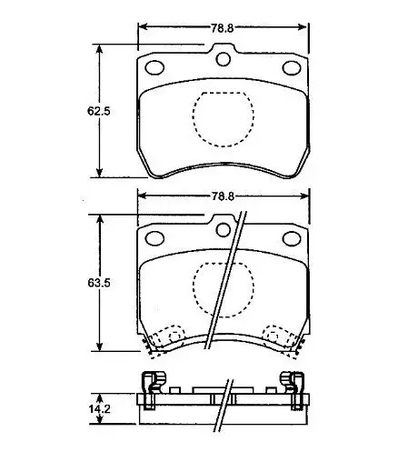 MGA 55377 Ön Fren Balatası DA193328 resmi