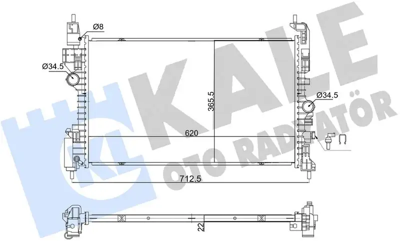 KALE 363630 Radyatör 39059781 resmi