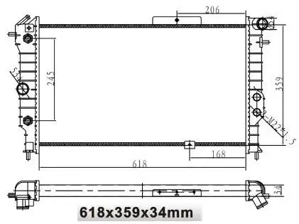 MGA 80172 Radyatör 1300133 resmi