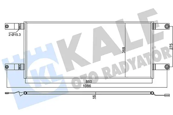 KALE 382550 Klima Radyatörü 2543257 resmi