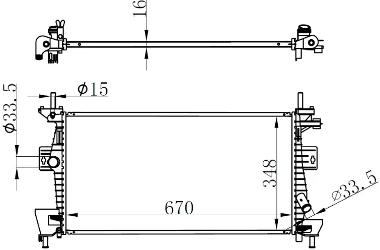 ORIS BFR150016 Radyatör 8005AD resmi