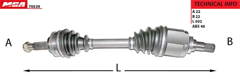 MGA 70539 Ön Aks (Sol) 96485019 resmi