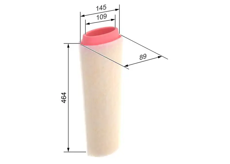 BOSCH 1457433589 Hava Filtresi PHE000040 resmi