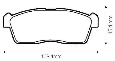 MGA 55430 Ön Fren Balatası resmi