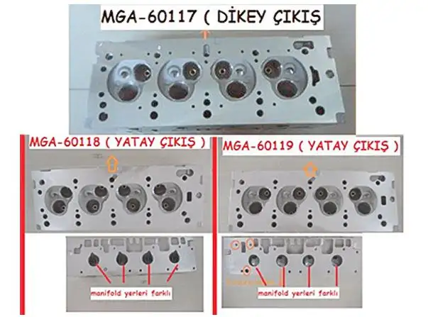 MGA 60119 Silindir Kapağı 7701470603 resmi