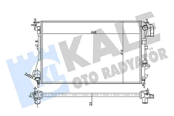 KALE 356910 Radyatör 24418338 resmi