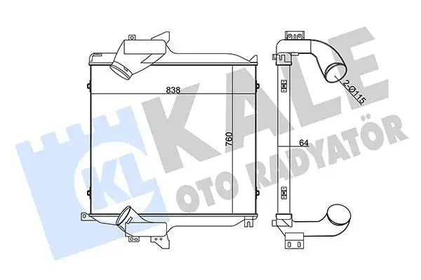 KALE 349290 Turbo Radyatörü resmi
