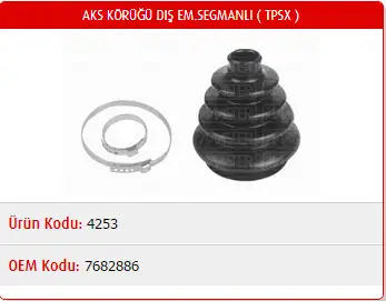 MASTER M4253 Dış Aks Körüğü resmi