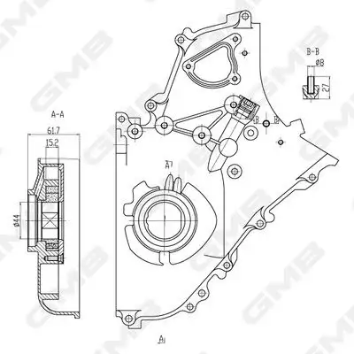 GMB GOAS-122A Yağ Pompası 15010EB30A resmi