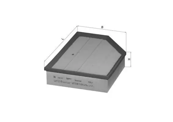 MAHLE LX1219 Hava Filtresi 30636551 resmi