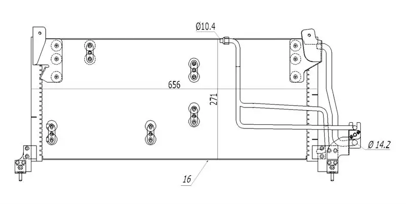 MGA 82276 Klima Radyatörü 93250611 resmi