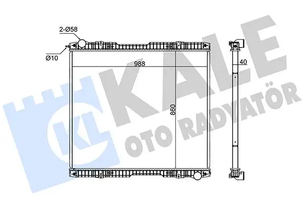 KALE 349425 Radyatör resmi